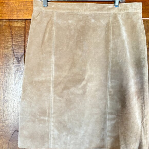 Boston Proper Leather Skirt - Picture 1 of 5